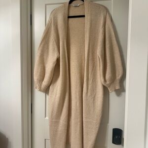 Cream Maxi Cardigan